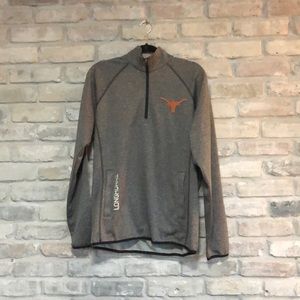 Texas Longhorns Authentic Apparel light zip sweatshirt